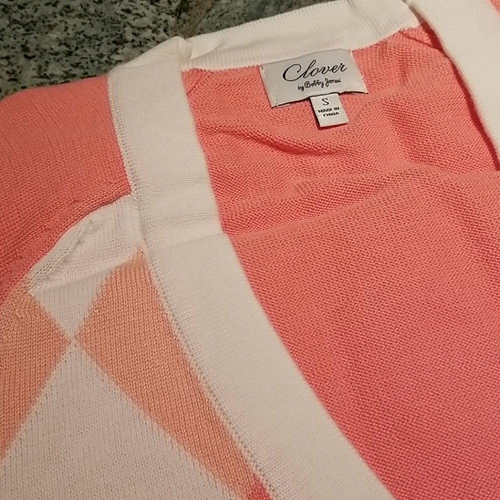 Classic Clover by Bobby Jones Argyle Cardigan - Picture 4 of 8
